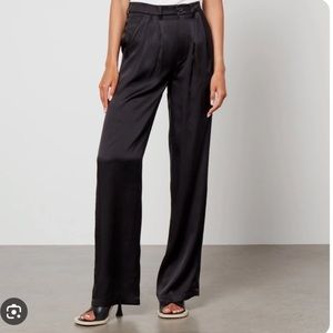 NWT Anine Bing Carrie Pant in Black silk size Ger/Den 32 (US 2)